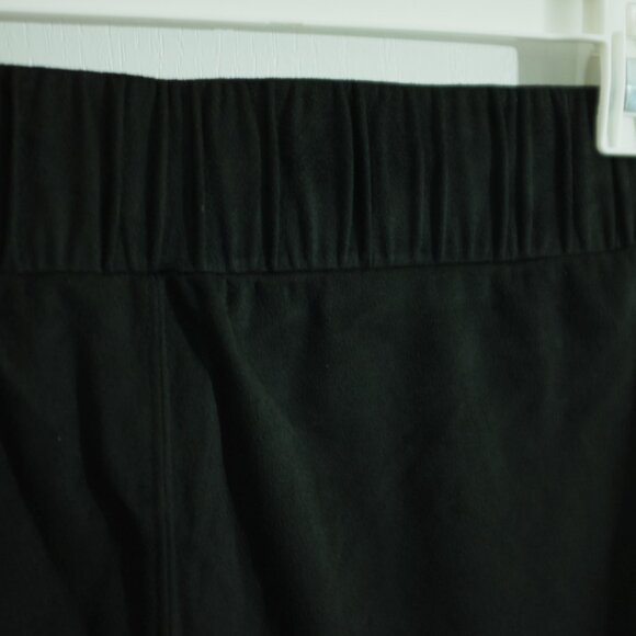 COPY - Nordstrom black faux suede pants elastic waist size L - Picture 4 of 10